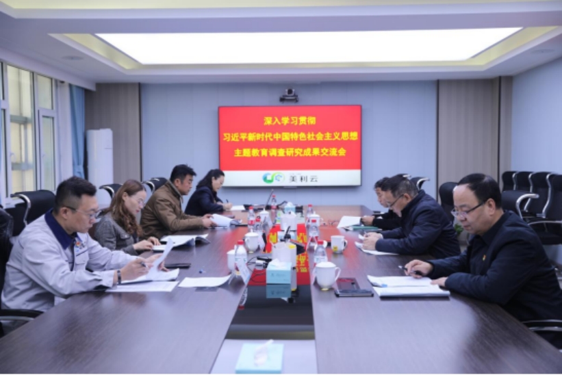 美利云党委召开学习贯彻习近平新时代中国特色社会主义头脑主题教育调研效果交流钻研会