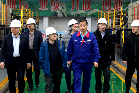 中国纸业党委副书记、工会主席竺小政调研美利云纸业分公司